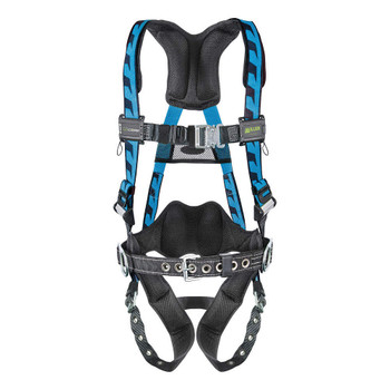 Miller AirCore Steel Hardware Blue Harness w/Side D-Rings Lumbar Pad - Belt - Small/Medium - AC-TB-BDP/S/MBL