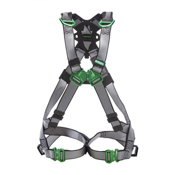 MSA V-FIT 10195076 Rescue Full Body Harness w/Quick-Connect Leg Straps - Super Extra Large