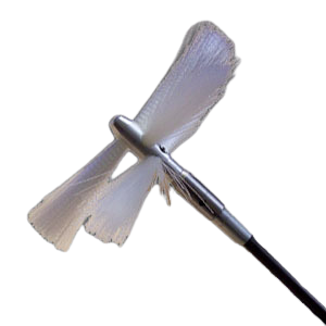 Nikro 12" Round Soft White Button Brush - 862059