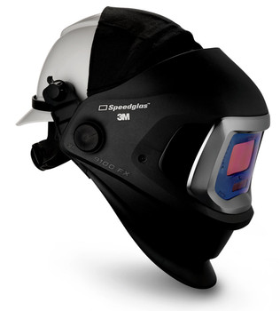 3M Speedglas 9100 FX Welding Helmet 06-0600-10HHSW - with Hard Hat SideWindows and ADF 9100V