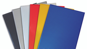 Ergomat Infinity Bubble Red Anti-Fatigue Mat - 4'x26'