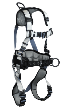 FallTech FlowTech LTE 3D Construction Belted Harness Locking Quick Connect Adjustment - Small - 7089BQS