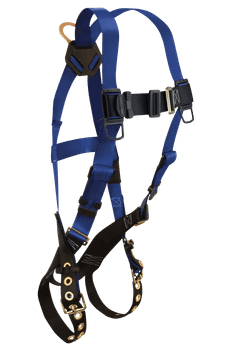 FallTech Contractor 1D Standard Non-belted Harness Tongue Buckle Leg Adjustment - Universal - 7016
