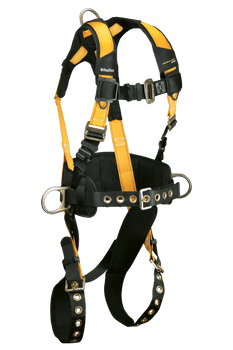 FallTech Journeyman Flex Steel 3D Construction Belted Harness - Small - 7035S