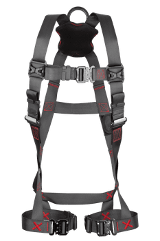 FallTech FT-Iron 1D Standard Non-Belted Harness Quick Connect Buckle Leg Adjustment - 2X/3X - 81412X3X