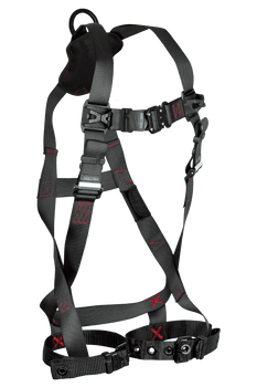 FallTech FT-Iron 1D Standard Non-Belted Harness Tongue Buckle Leg Adjustment - 2X/3X - 81432X3X