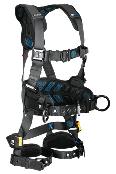 FallTech FT-One 3D Construction Belted Harness Tongue Buckle Leg Adjustments - 2X - 8127B2X