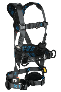 FallTech FT-One 3D Construction Belted Harness Quick Connect Adjustments - Small - 8123BQCS