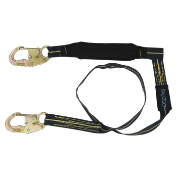 FallTech 6' WeldTech Kevlar Energy Absorbing Lanyard Single-leg with Steel Snap Hooks - 8242