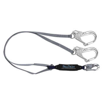 FallTech 6' ViewPack Energy Absorbing Lanyard Double-leg with Aluminum Connectors - 826073A