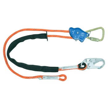FallTech 10' Tower Climber Rope Positioning Lanyard with Aluminum Adjuster - 8165B10