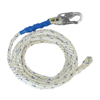 FallTech 250' Premium Polyester Blend Vertical Lifeline with Back-spliced End - 8150250