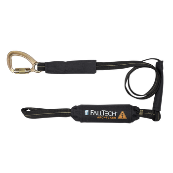 FallTech 6' Arc Flash Energy Absorbing Lanyard Single-leg w/ Choke-loop and Steel Snap Hook - 8242LB
