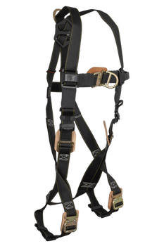 FallTech Arc Flash Nylon 2D Climbing Non-belted Harness - Quick Connect Leg - Medium - 8087DFDQCM