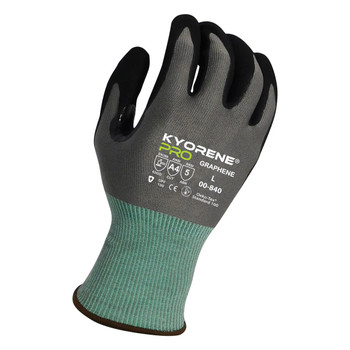 Armor Guys 00-840 Kyorene Pro 18 Gauge Black HCT MicroFoam Cut A4 Glove - 1/Pair