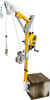 French Creek Wall Mount Sleeve PD8 Base Confined Space Entry Kit w/ 50' SRL & Winch