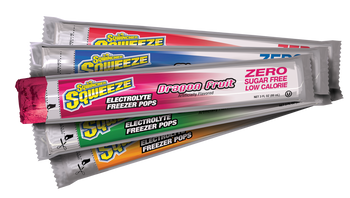 Sqwincher Sqweeze ZERO Pops - 3 oz Sugar Free Hydrating Freezer Pops - 159200231