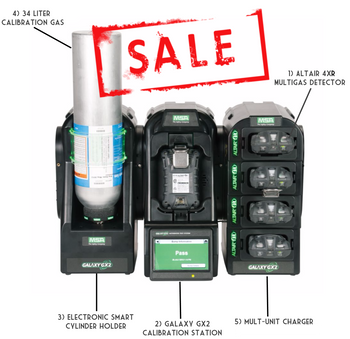 MSA ALTAIR 4XR Calibration Start Up Kit With Galaxy GX2 Station & 1 Detector