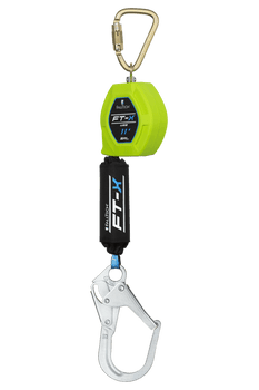 FallTech 11' Single Leg Web FT-X Class 1 SRL-P - Steel Rebar Hook &  Steel Dorsal Connecting Carabiner - 84711SC3