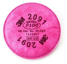 3M Particulate Filter 2091 -  P100 -  100 ea/Case
