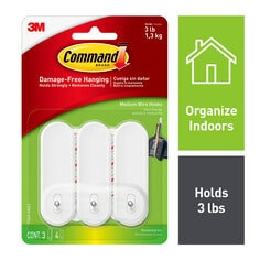 Command Medium Wire Hooks 17068-HWES