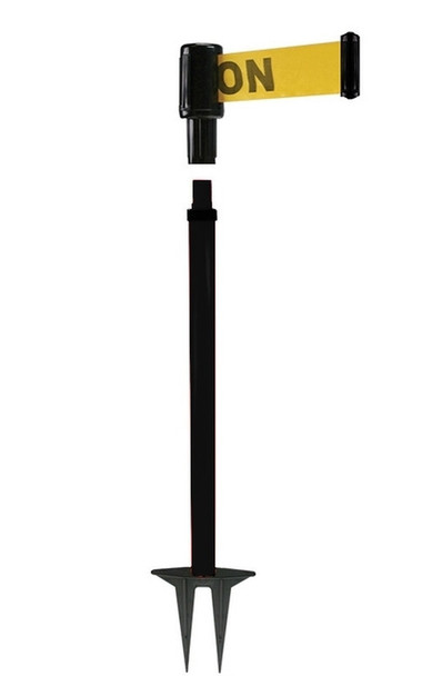 Rectractable Belt, Barrier Post Stakes Orange Barrier Post Stake 1/Each - PRB401OR