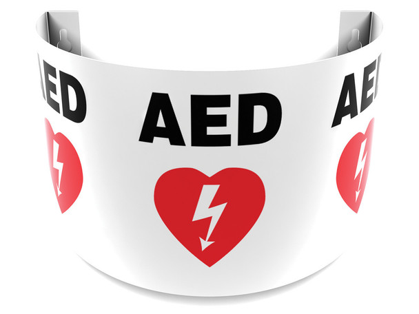 180D Projection Sign: AED Panel Size: 6" 1/Each - PSJ126