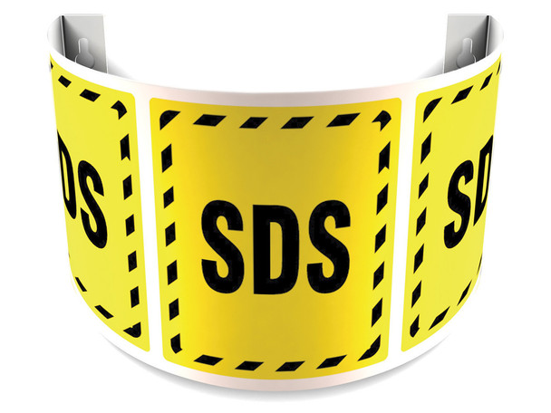 180D Projection Safety Sign: SDS Panel Size: 6" 1/Each - PSJ142