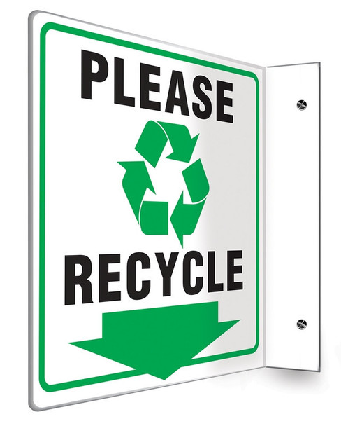 Projection Sign 90D (8" x 12" Panel) 1/Each - PSP499