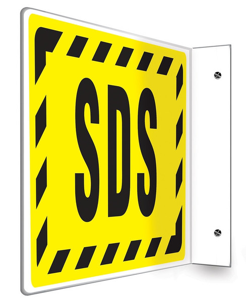 SDS Projection Signs 90D (8" x 12" Panel) 1/Each - PSP776