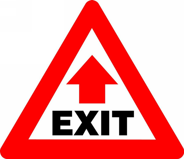SLIP-GARD TRIANGLE FLOOR SIGNS - EXIT 17" - PSR808