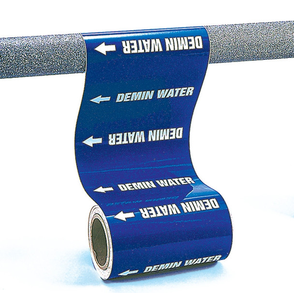 Roll Form Pipe Marker: Return 12" x 30 FT 1/Roll - RPL188PT