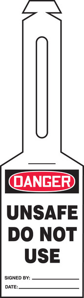 Loop 'n Strap OSHA Danger Safety Tag: Unsafe Do Not Use - TAL310