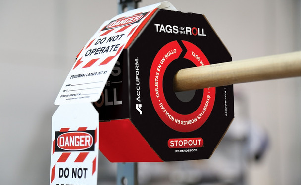 Safety Tag: Tags By-The-Roll- Hot Work Permit PF-Cardstock 100/Roll - TAR706
