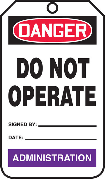 Color-Code Department Tags Standard Back A RP-Plastic 5/Pack - TPM100PTM