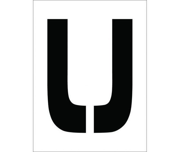 Stencil - Letter U - 12" - PMC12-U