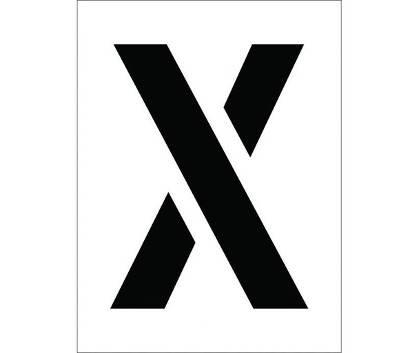 Stencil - Letter X - 12" - PMC12-X
