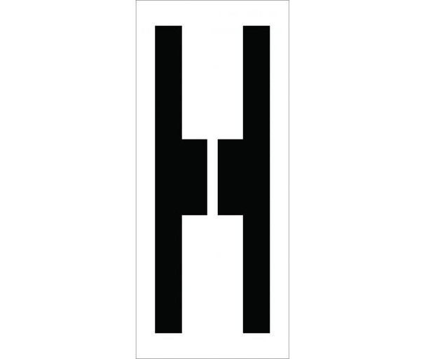 Stencil - Letter H - 24" - PMC24-H