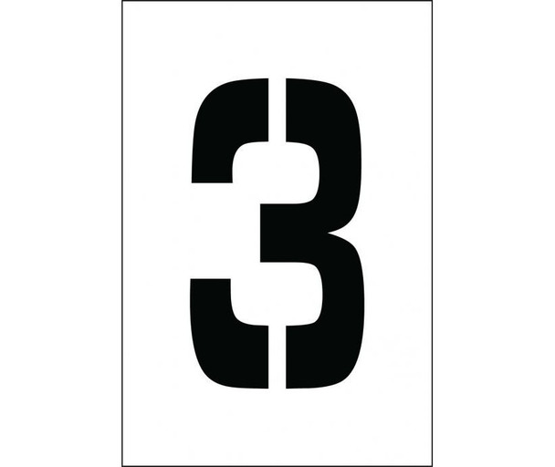 Stencil - Number 3 - 4" - PMC4-3