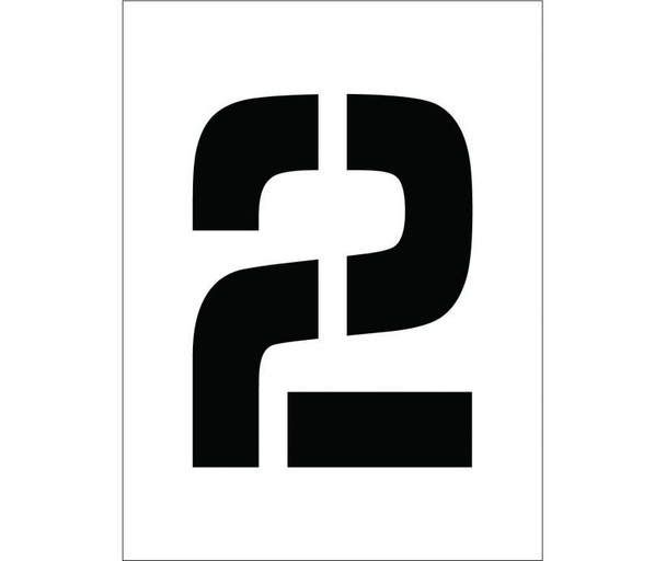 Stencil - Number 2 - 8" - PMC8-2