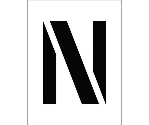 Stencil - Letter N - 8" - PMC8-N