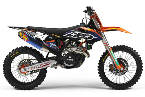 2019-2022 KTM SX Graphics Kit & Seat Cover - by SKDA