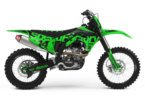 SSF V2 Grn/Blk KX Full Graphics Kit