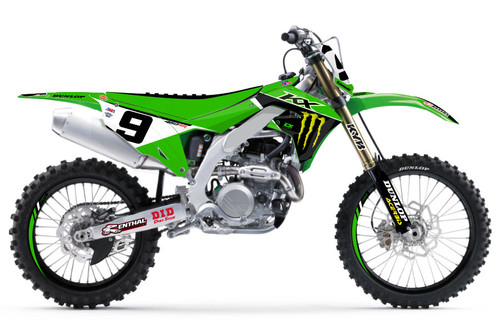 D'Cor Visuals '22 MONSTER ENERGY KAWASAKI Graphics Kit