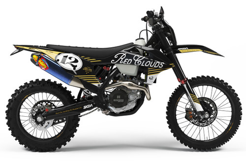 Red Clouds Collective KTM Graphics Kit & Seat Cover - by SKDA