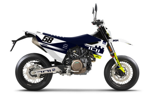 Husqvarna 701 Full Graphics Kit & Seat Cover by SKDA