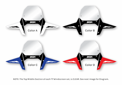Yamaha Tenere 700 Windscreen Protection Sticker Set by SKDA