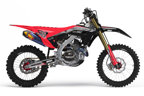 DEPART Red/Blk Honda Full Graphics Kit