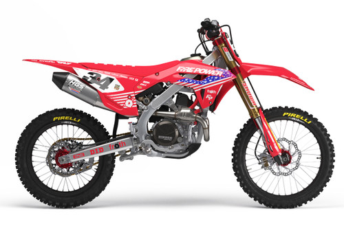 22 FIREPOWER REDBUD Honda Full Graphics Kit