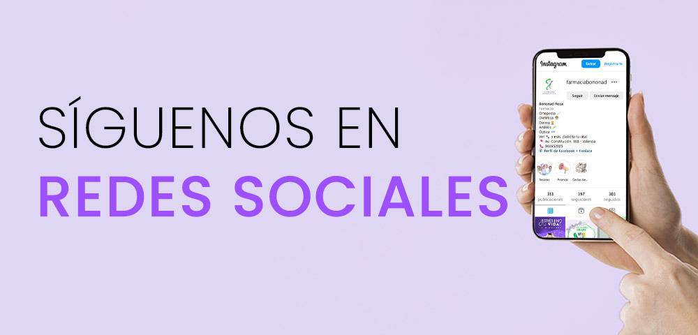 Síguenos en Redes Sociales en Farmacia Bononad Roca